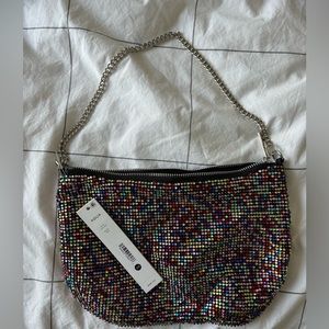 NWT Aqua Sparkly Purse